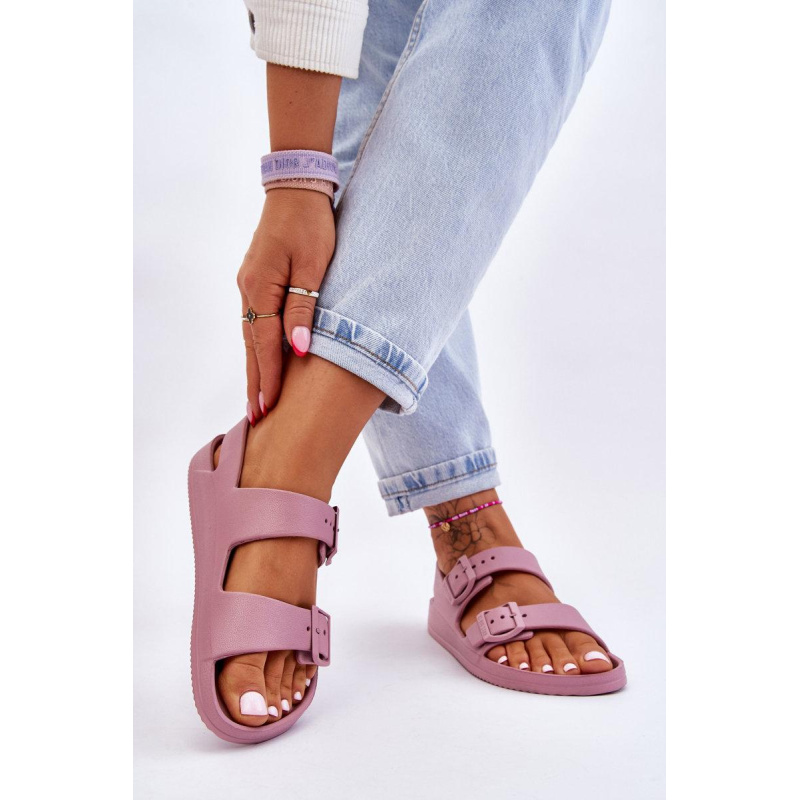 Dámske ľahké sandále Big Star LL274744 Purple - Odtiene fialovej