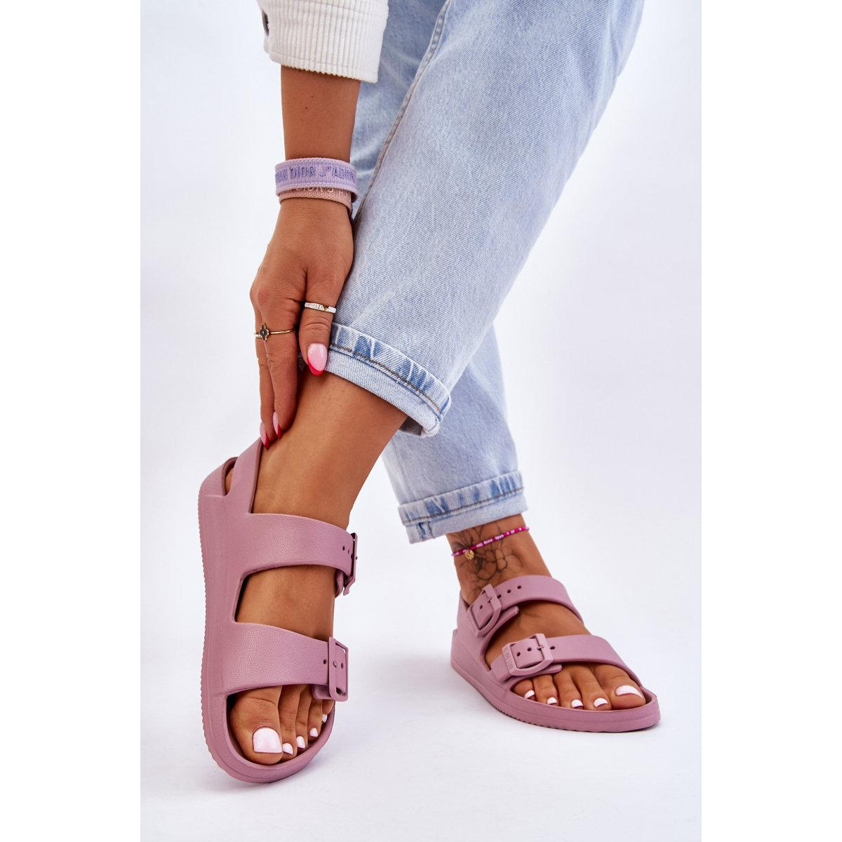 Dámske ľahké sandále Big Star LL274744 Purple - Odtiene fialovej