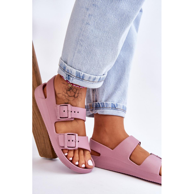 Dámske ľahké sandále Big Star LL274744 Purple - Odtiene fialovej