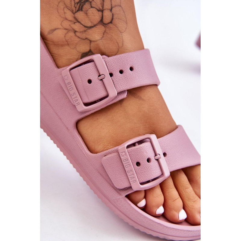Dámske ľahké sandále Big Star LL274744 Purple - Odtiene fialovej