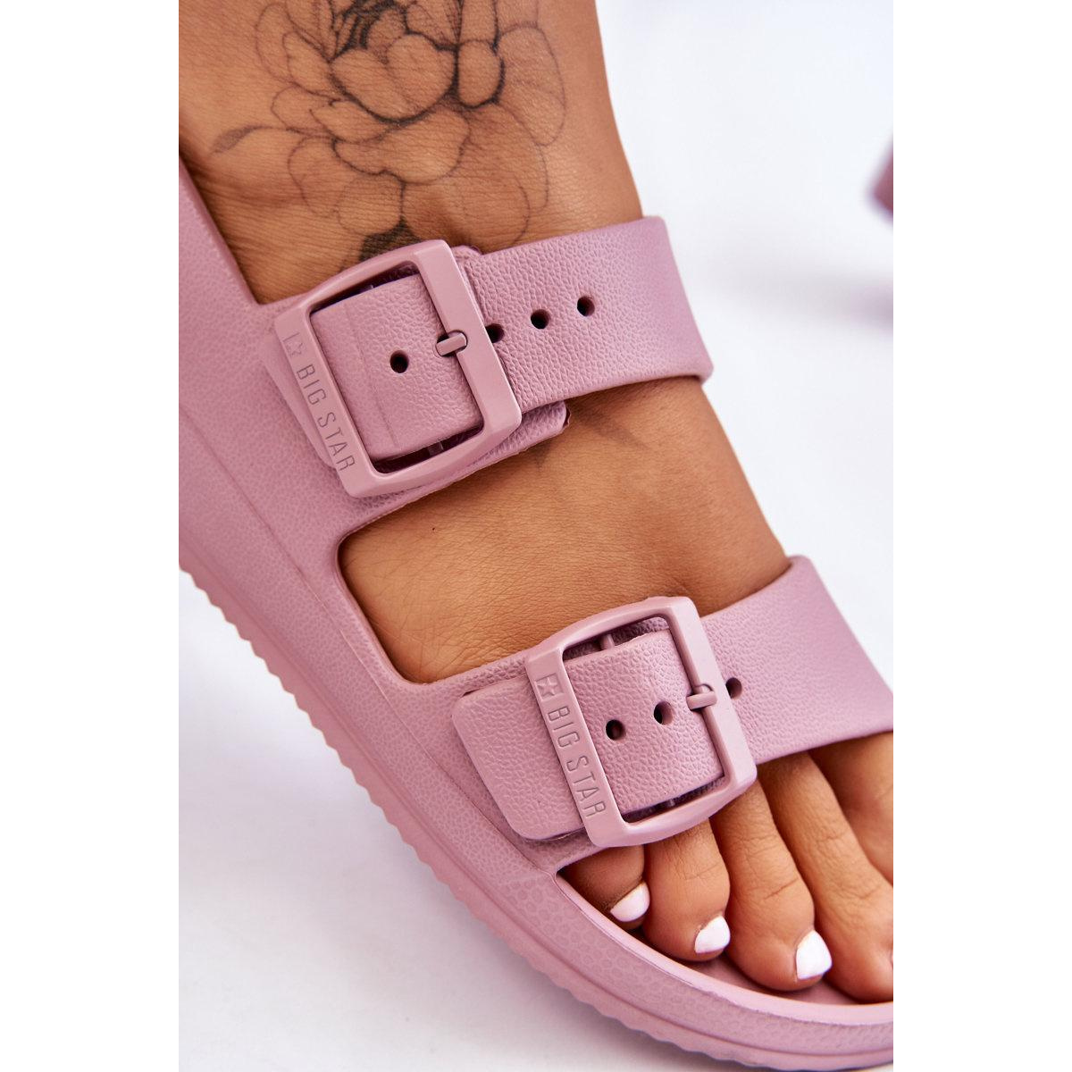 Dámske ľahké sandále Big Star LL274744 Purple - Odtiene fialovej