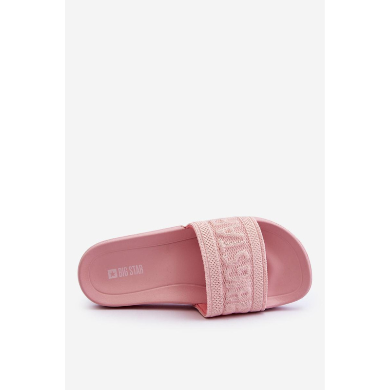 Dámska módna veľká hviezda LL274A157 Svetlo ružová flip -flops - Odtiene ružovej