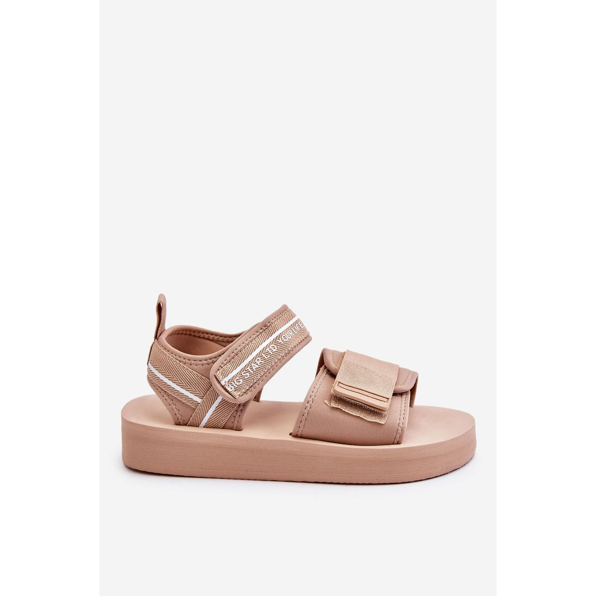 Dámske suchý sandál Big Star LL274787 Beige - Béžová