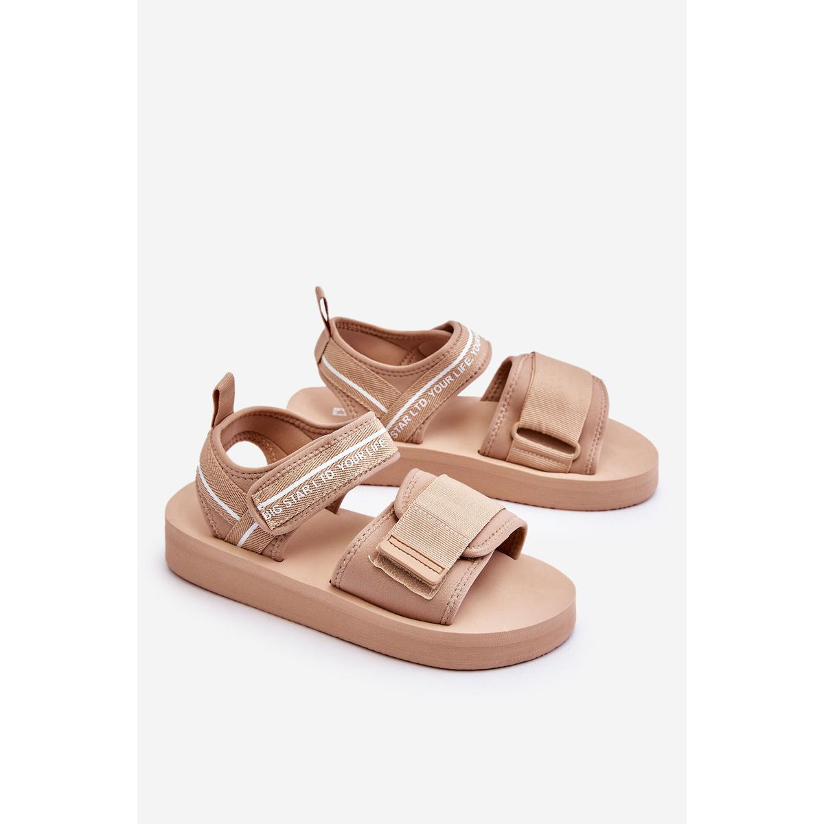 Dámske suchý sandál Big Star LL274787 Beige - Béžová