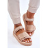 Dámske suchý sandál Big Star LL274787 Beige - Béžová