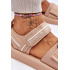 Dámske suchý sandál Big Star LL274787 Beige - Béžová