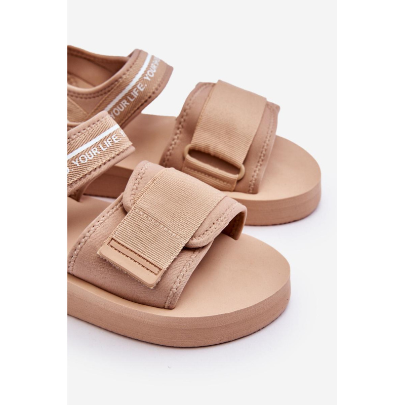 Dámske suchý sandál Big Star LL274787 Beige - Béžová