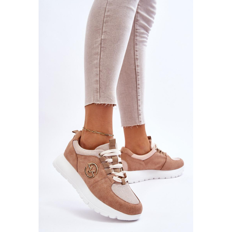 Dámske športové topánky na platforme Beige Aisha - Béžová