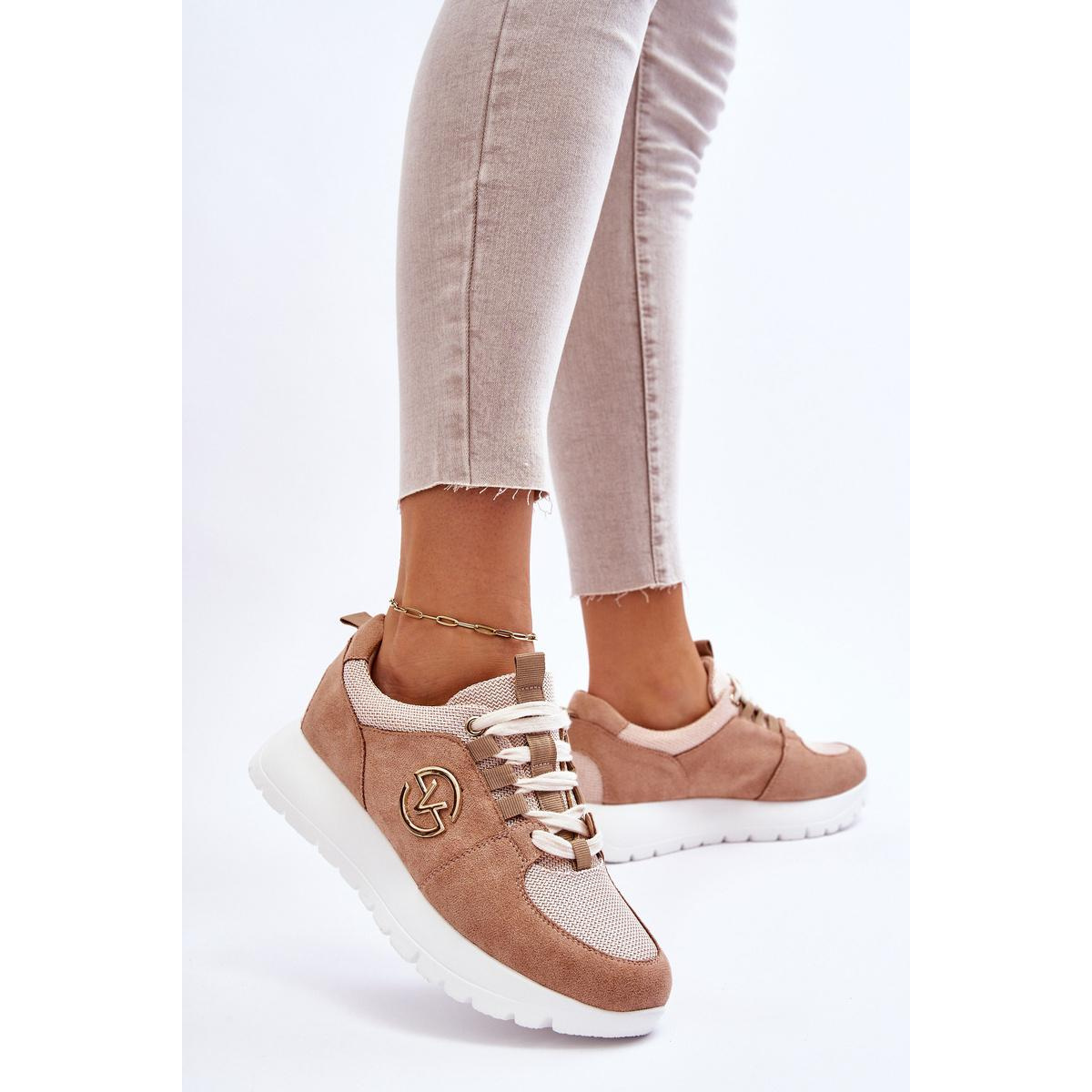 Dámske športové topánky na platforme Beige Aisha - Béžová