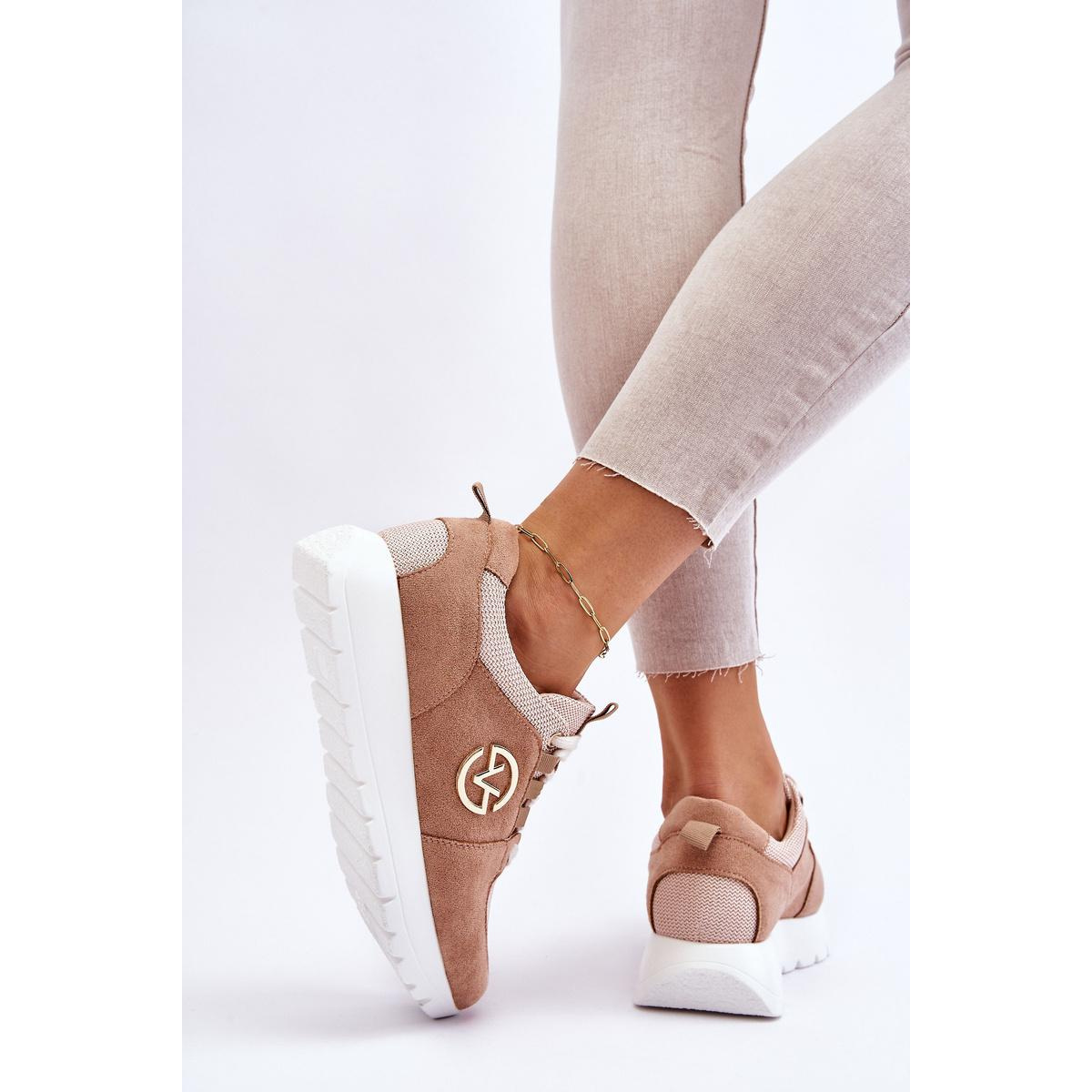 Dámske športové topánky na platforme Beige Aisha - Béžová
