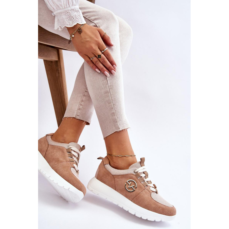 Dámske športové topánky na platforme Beige Aisha - Béžová