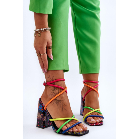 Módne vysoké podpätky Josette Multicolor - Viacfarebné