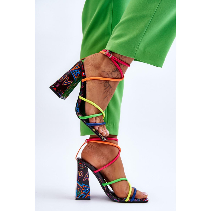 Módne vysoké podpätky Josette Multicolor - Viacfarebné