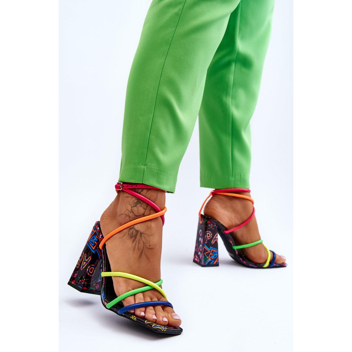 Módne vysoké podpätky Josette Multicolor - Viacfarebné