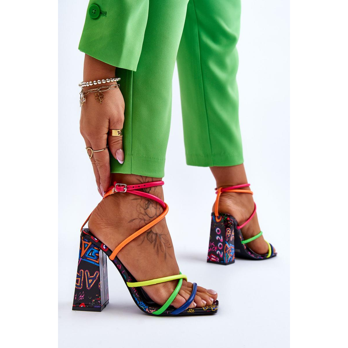 Módne vysoké podpätky Josette Multicolor - Viacfarebné
