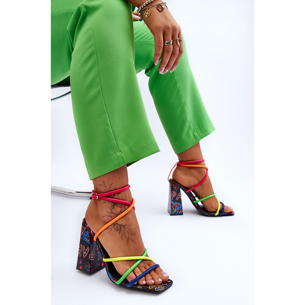 Módne vysoké podpätky Josette Multicolor - Viacfarebné