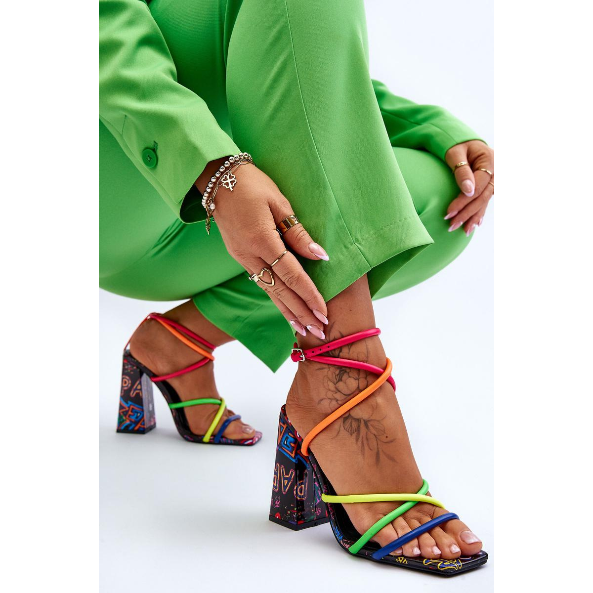 Módne vysoké podpätky Josette Multicolor - Viacfarebné