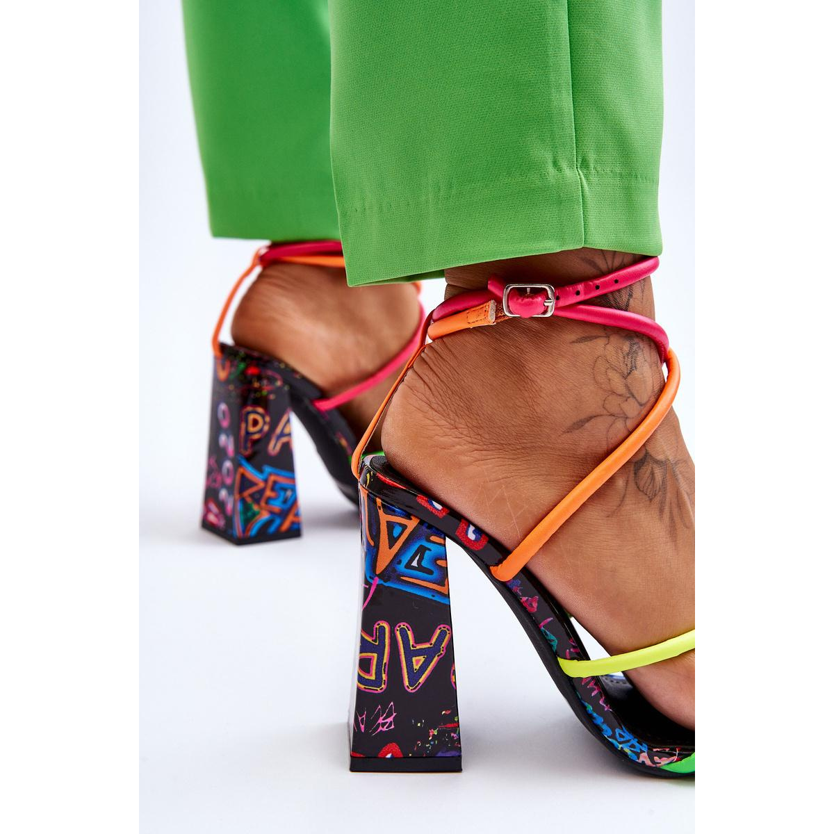 Módne vysoké podpätky Josette Multicolor - Viacfarebné
