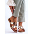 Zazoo 40326 Dámske papuče s ozdobnými výrezmi Zlaté - Zlatá