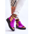 Semišové sandále pre Nicole 2743/067 fuchsia - Odtiene ružovej