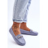 Dámske klasické semišové Corinell Blue Loafers - Modrá