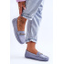 Dámske klasické semišové Corinell Blue Loafers - Modrá