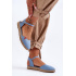 Dámske espadrilly na modrej platforme Big Star FF274532 - Modrá