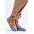 Dámske espadrilly na modrej platforme Big Star FF274532 - Modrá