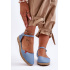 Dámske espadrilly na modrej platforme Big Star FF274532 - Modrá