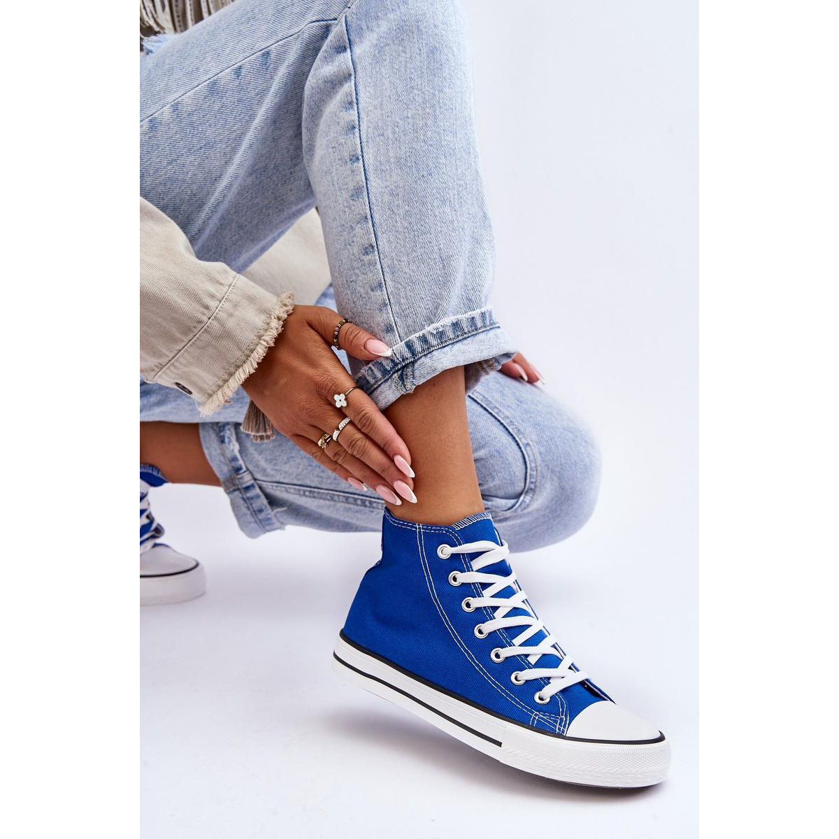 Dámske klasické tenisky High Blue Remos - Modrá