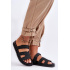 Ženské látky Jose's Black Selcro Flip Flops - Čierna