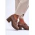 Dámske semišové topánky na Post Beige lemar Dunadia - Béžová