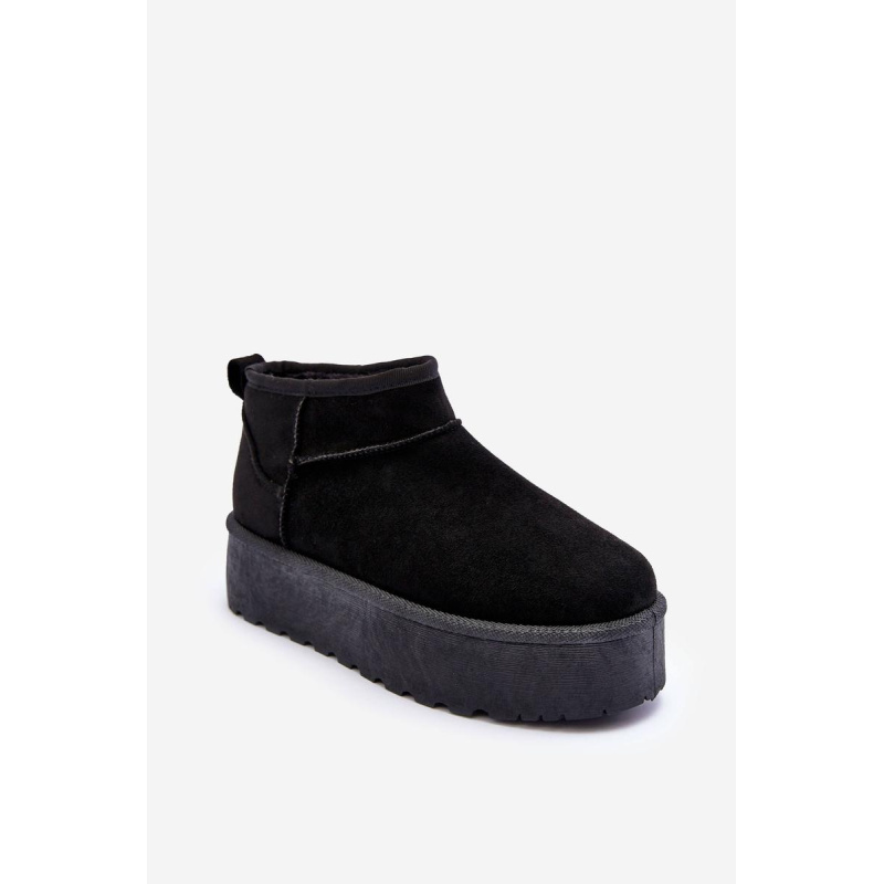 Suede Snow topánky na platforme Black Corcoran - Čierna