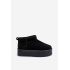 Suede Snow topánky na platforme Black Corcoran - Čierna