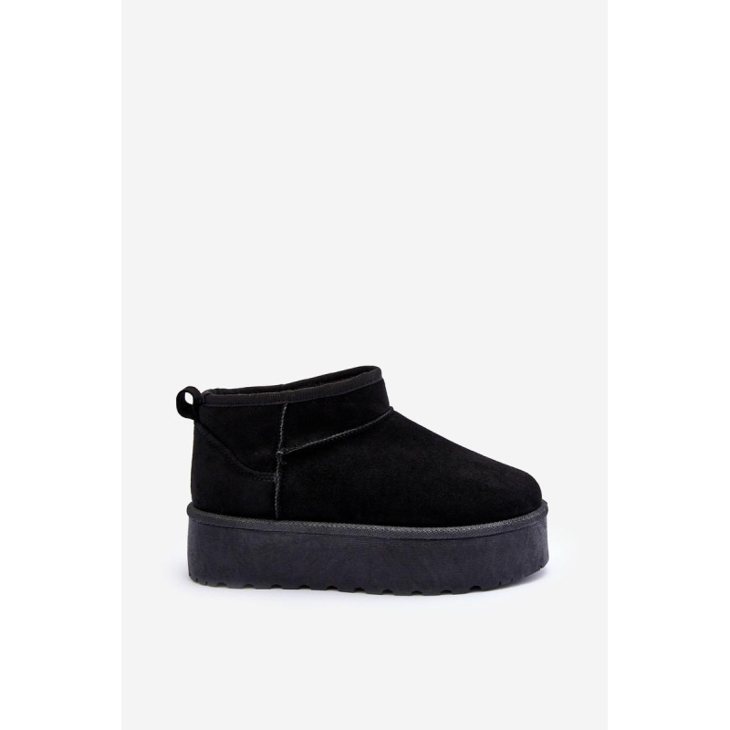 Suede Snow topánky na platforme Black Corcoran - Čierna