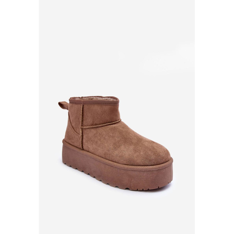 Suede Snow topánky na plošine Dark Boon Corcoran - Béžová