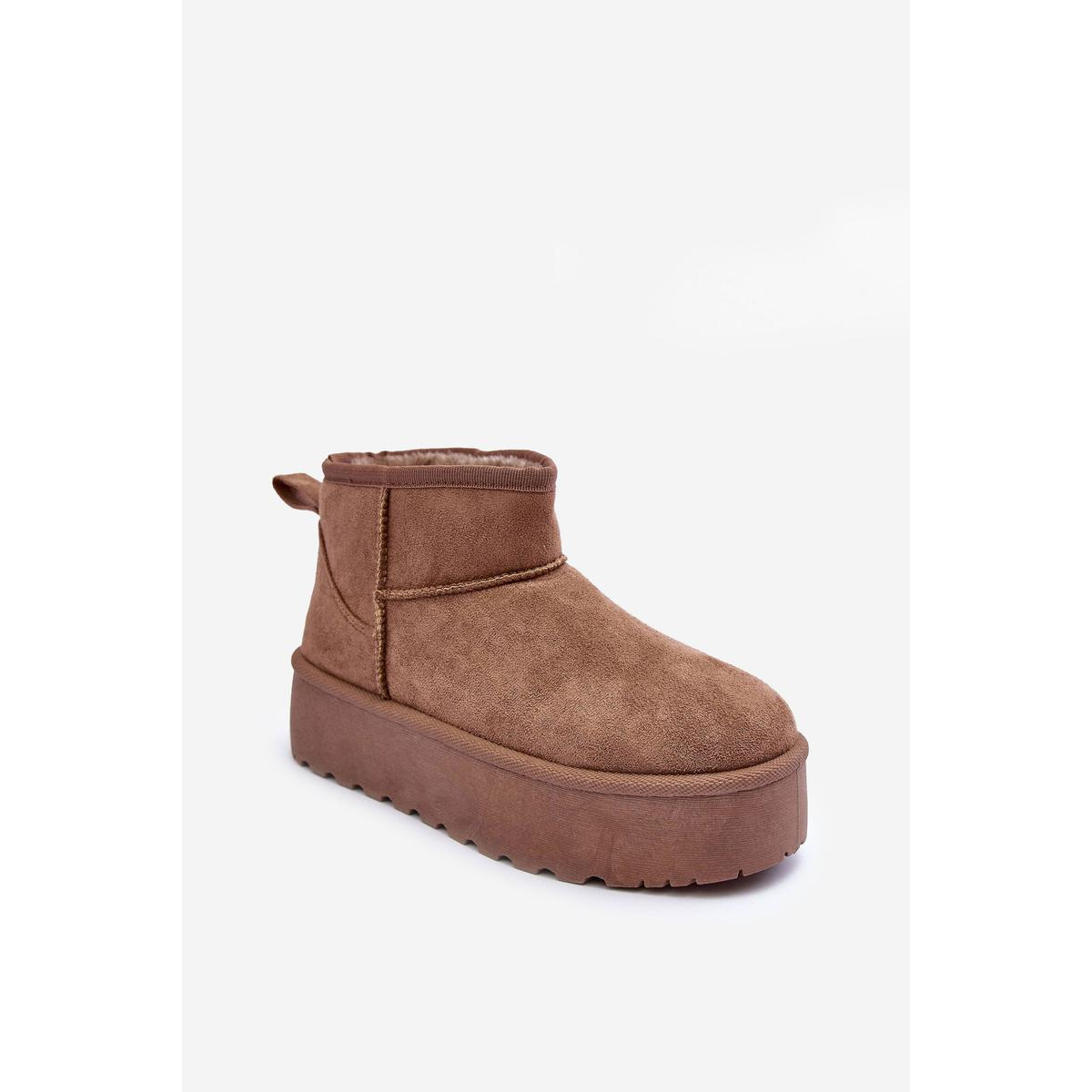 Suede Snow topánky na plošine Dark Boon Corcoran - Béžová