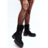 Suede Lace -up Boots Workers s kožušinou Black Frendo - Čierna