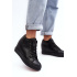 Dámske kožené tenisky na Big Star MM274001 Black Wedge - Čierna