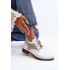 Zazoo 2878 Nízke Prekrojené Kožené Dámske Biele Topánky - Ploché