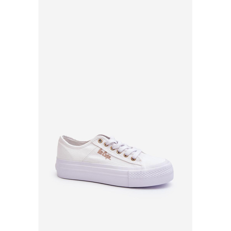 Biele Dámske Tenisky na Platforme Lee Cooper LCW-24-31-2725