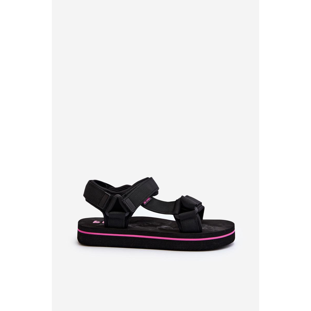 Dámske sandále na platforme Lee Cooper LCW-24-05-2751L Čierne - Čierna