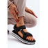 Dámske sandále na platforme Lee Cooper LCW-24-05-2753L Čierne - Čierna