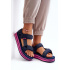 Dámske sandále na platforme Lee Cooper LCW-24-05-2753L Čierne - Modrá