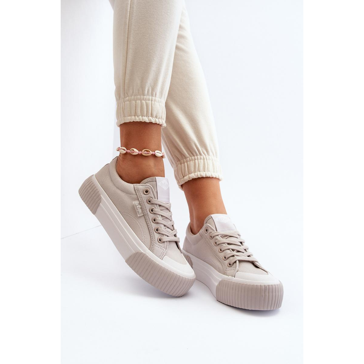 Dámske tenisky na hrubej podrážke Lee Cooper LCW-24-31-2178 Šedé