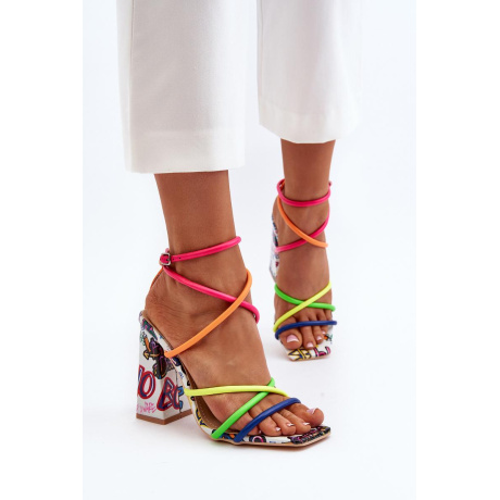 Módne vysoké podpätky Josette Multicolor - Viacfarebné