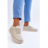 Kožené Športové Dámske Tenisky Beige Lalnai - Béžová
