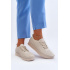 Kožené Športové Dámske Tenisky Beige Lalnai - Béžová