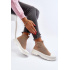 Dámske topánky so slip-on ponožkami hnedé Ilanae