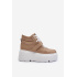 Zazoo 3450 Dámske Kožené Tenisky Beige - Béžová